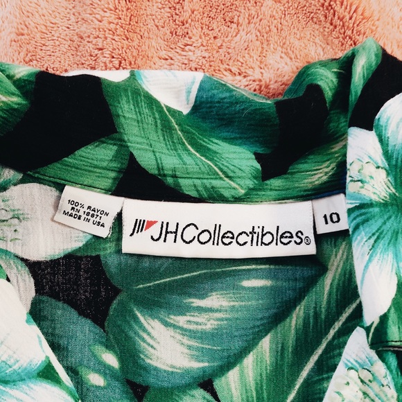 thrifted, front tie Hawaiian shirt - Picture 2 of 3